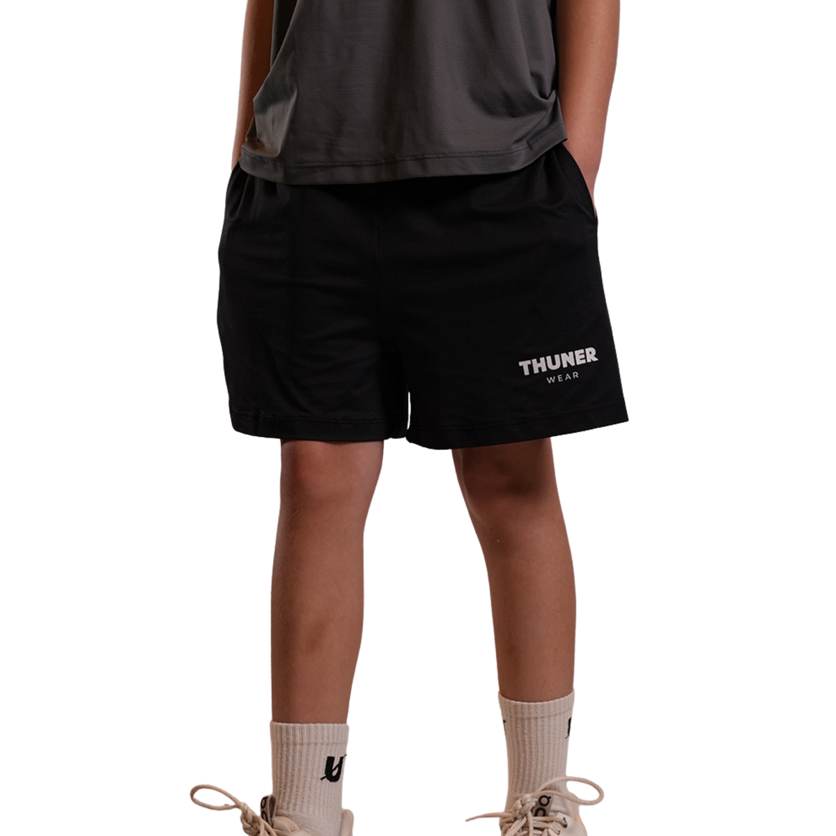 SHORTS THUNER WEAR INFANTIL PRETO