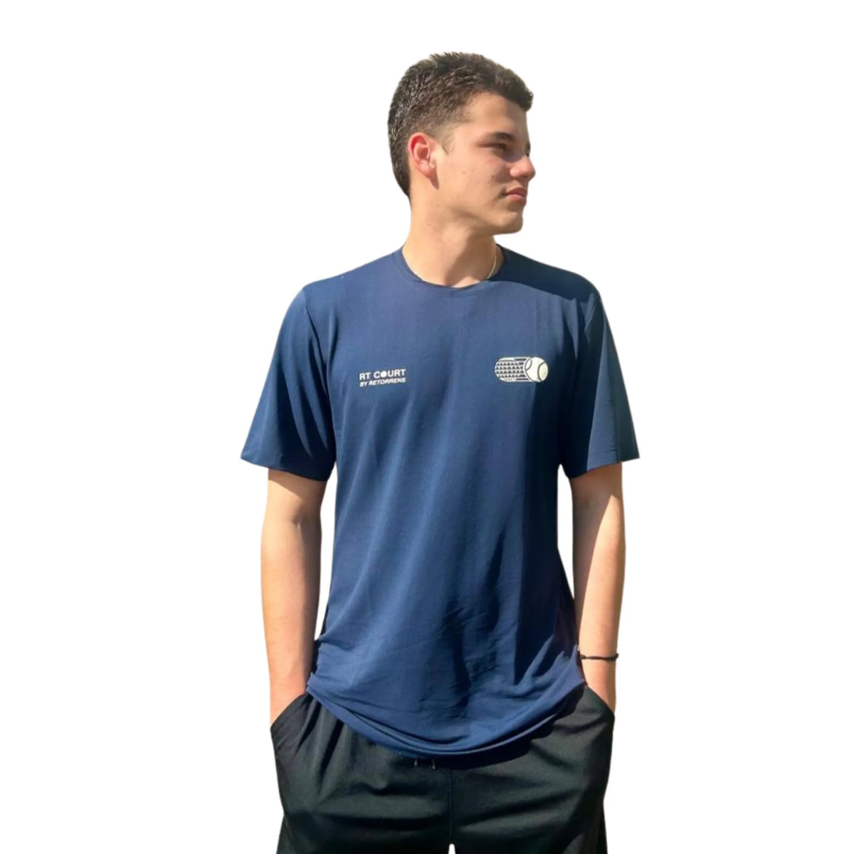 CAMISETA RETORRENS SLIM FIT AZUL MARINHO