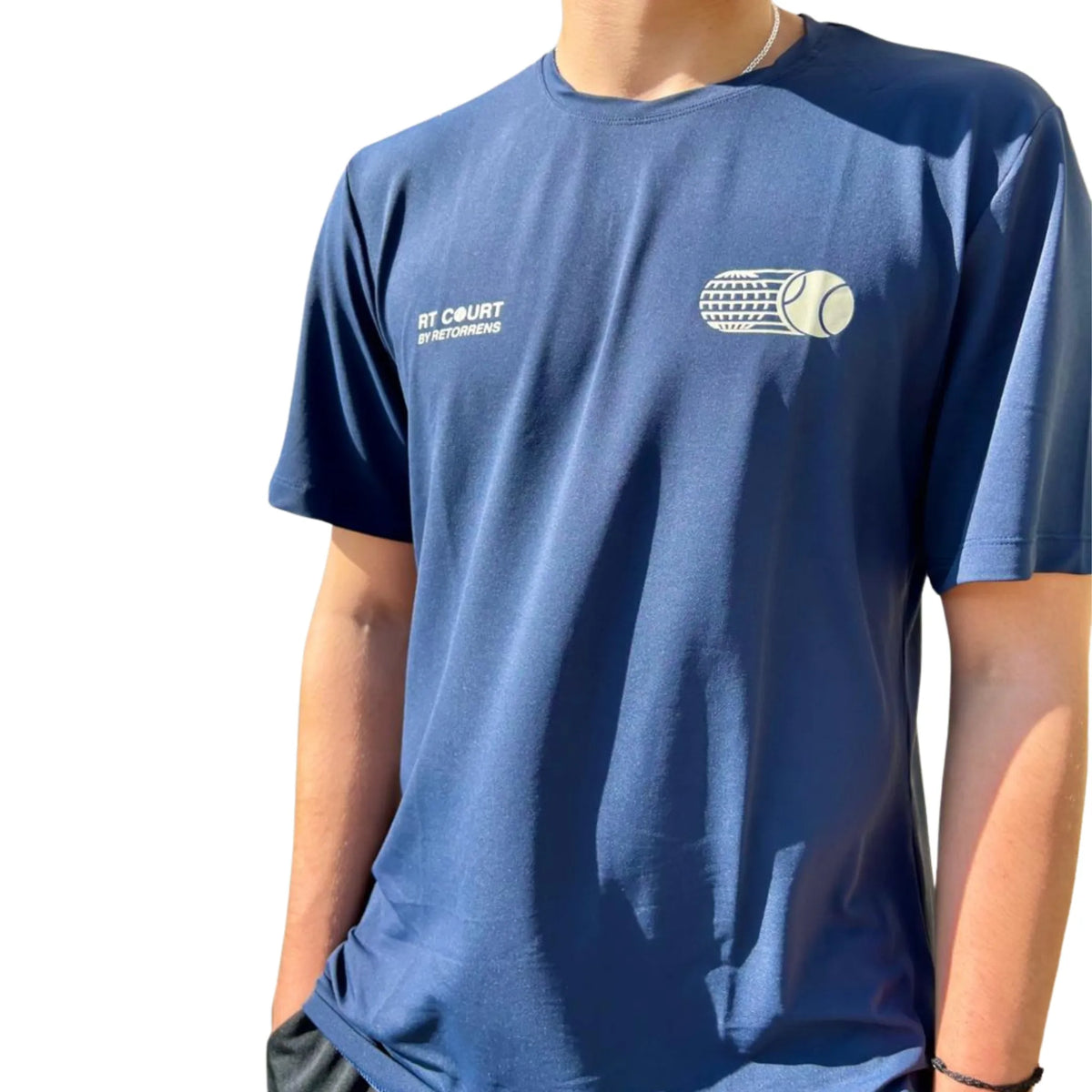 CAMISETA RETORRENS SLIM FIT AZUL MARINHO