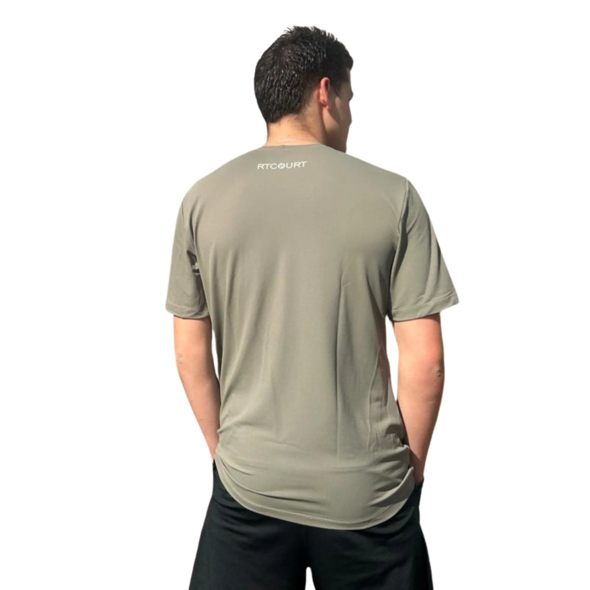 CAMISETA MASCULINA SLIM FIT RETORRENS OLIVA