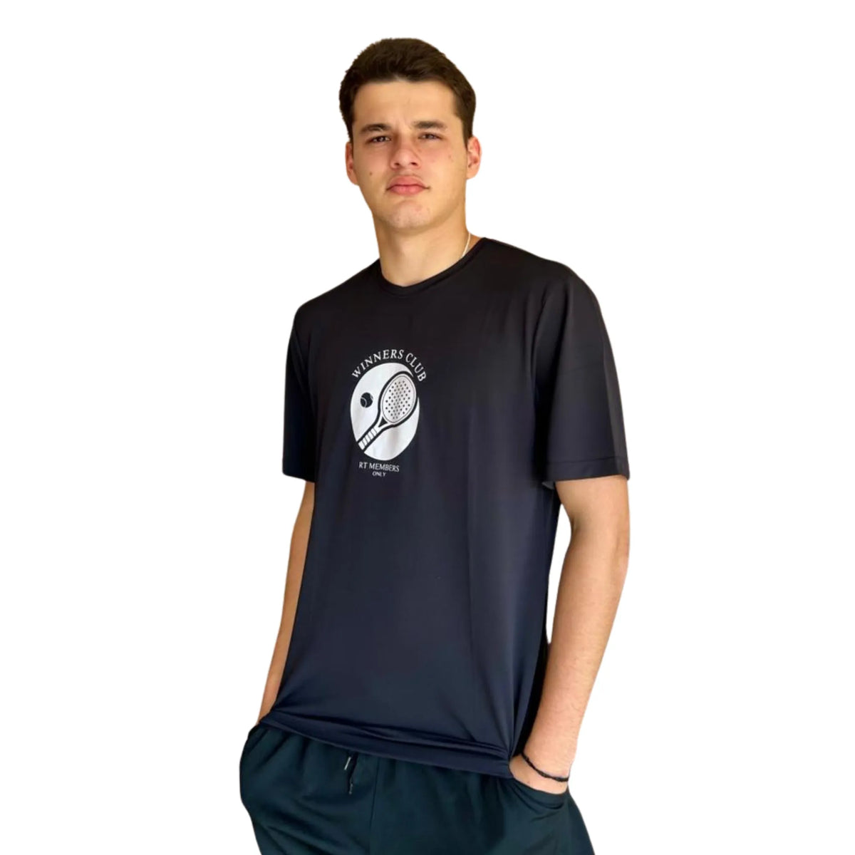 CAMISETA MASCULINA SLIM FIT RETORRENS PRETA