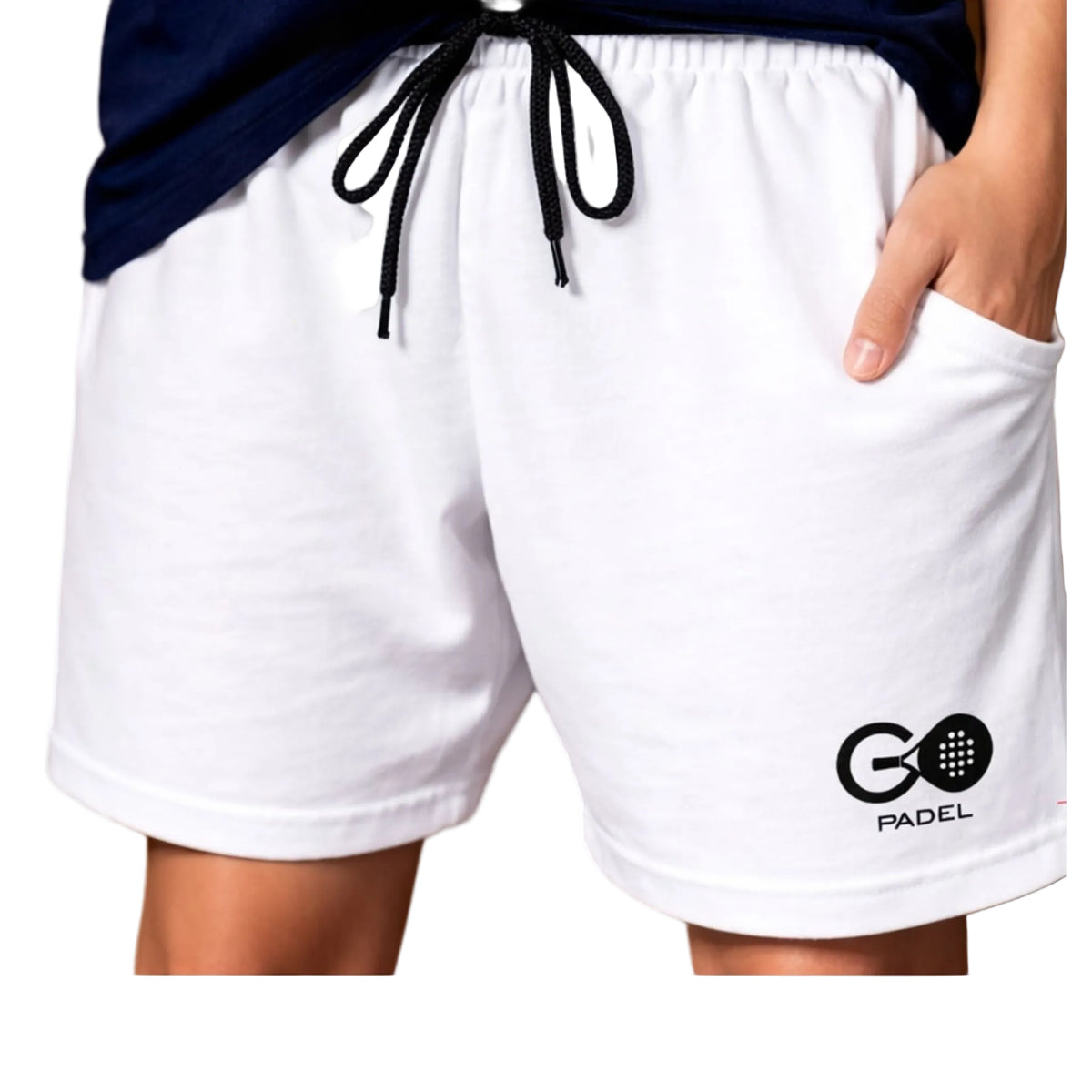 BERMUDA MASCULINA BRANCA GO PADEL