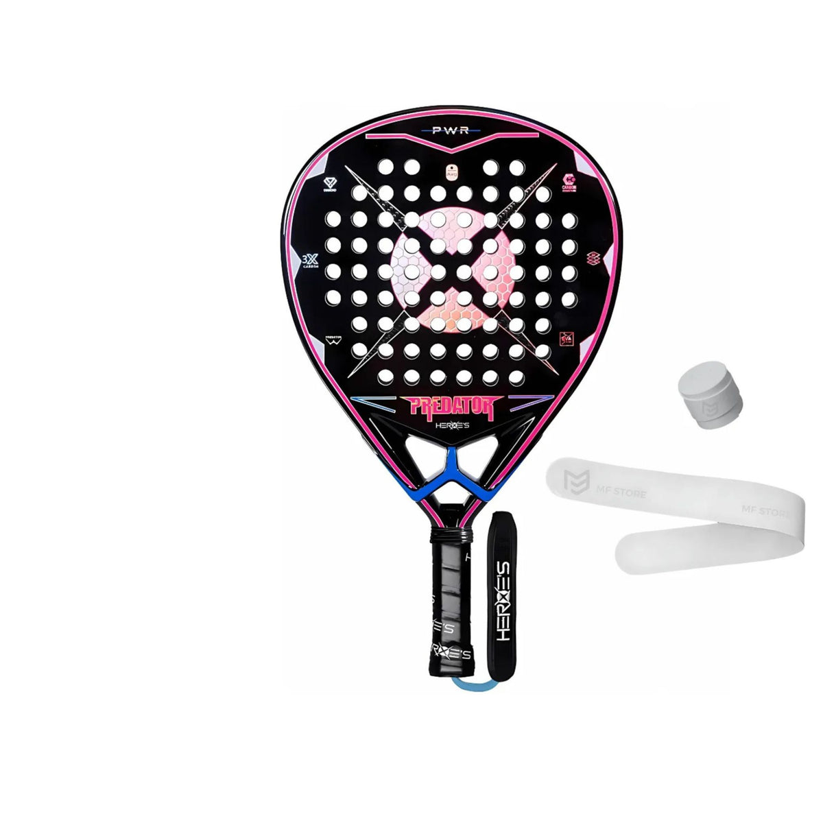 RAQUETE PADEL HEROES PREDATOR PWR 3K 2025 EMILLY STELLATO