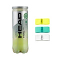KIT BOLA HEAD PADEL PRO TUBO x3 + OVERGRIP X-TRUST x3 COR SORTIDA