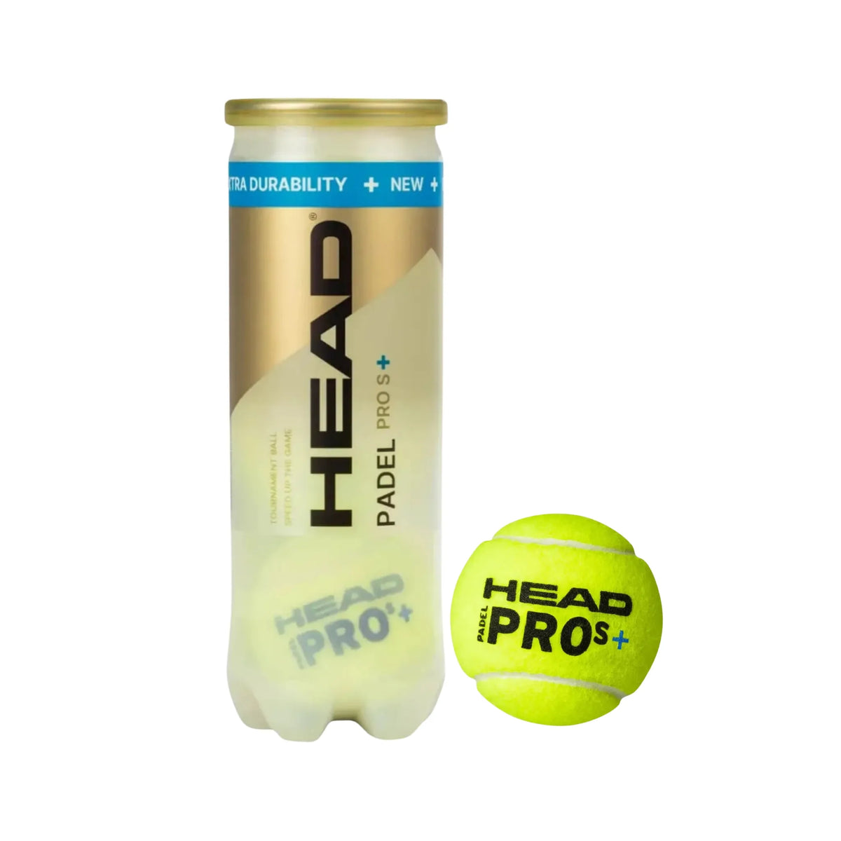 BOLA DE PADEL HEAD PRO S+ TUBO x3