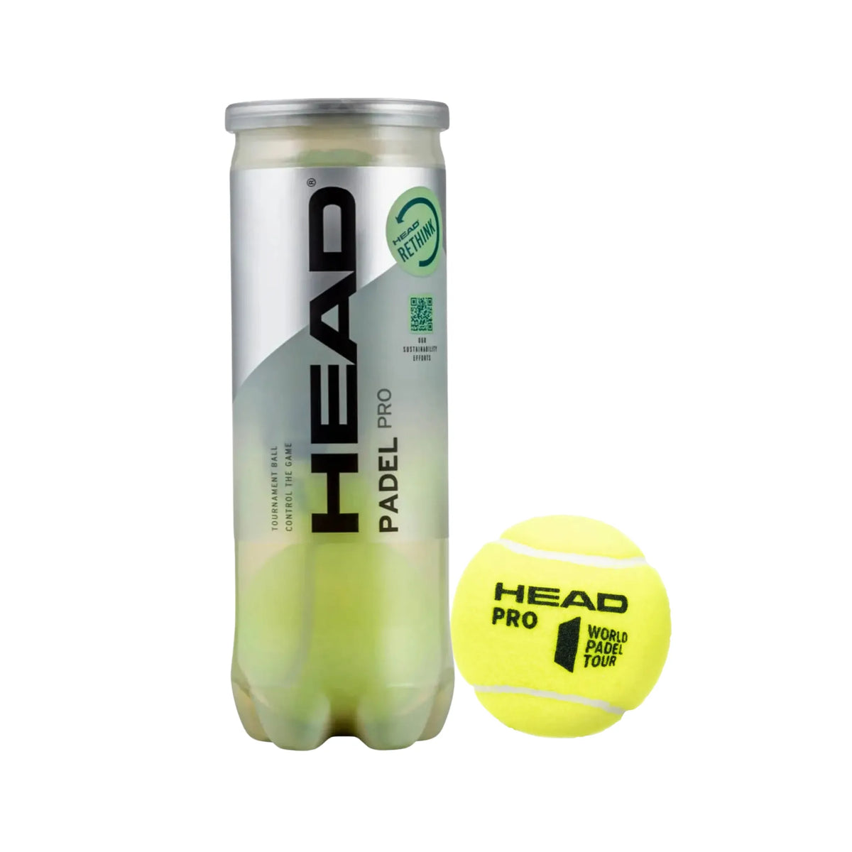 BOLA DE PADEL HEAD PRO TUBO x3