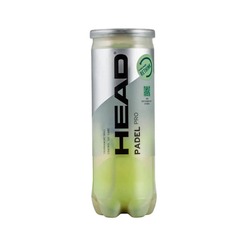 BOLA DE PADEL HEAD  PRO TUBO x3 + OVERGRIP X-TRUST PRO x3