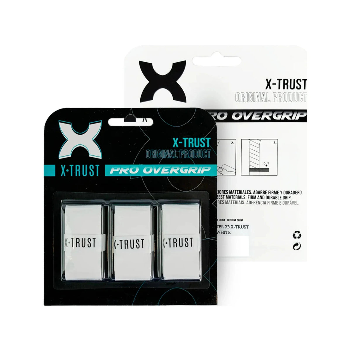 BOLA DE PADEL HEAD  PRO TUBO x3 + OVERGRIP X-TRUST PRO x3