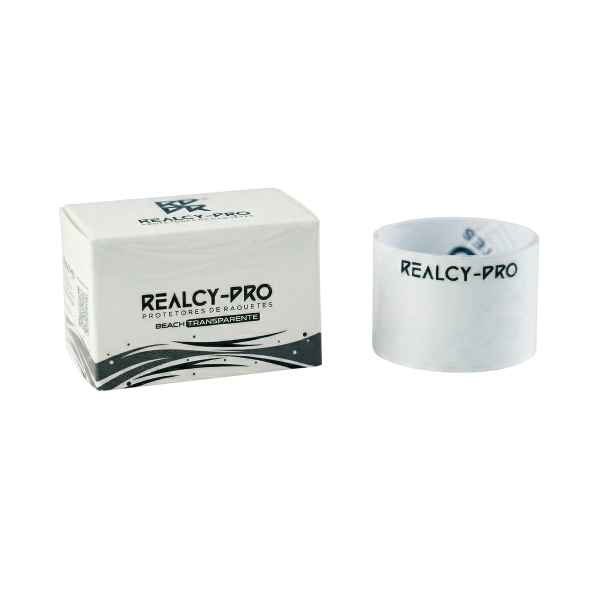 PROTETOR PARA RAQUETE DE BEACH TENNIS REALCY-PRO LONG TRANSPARENTE