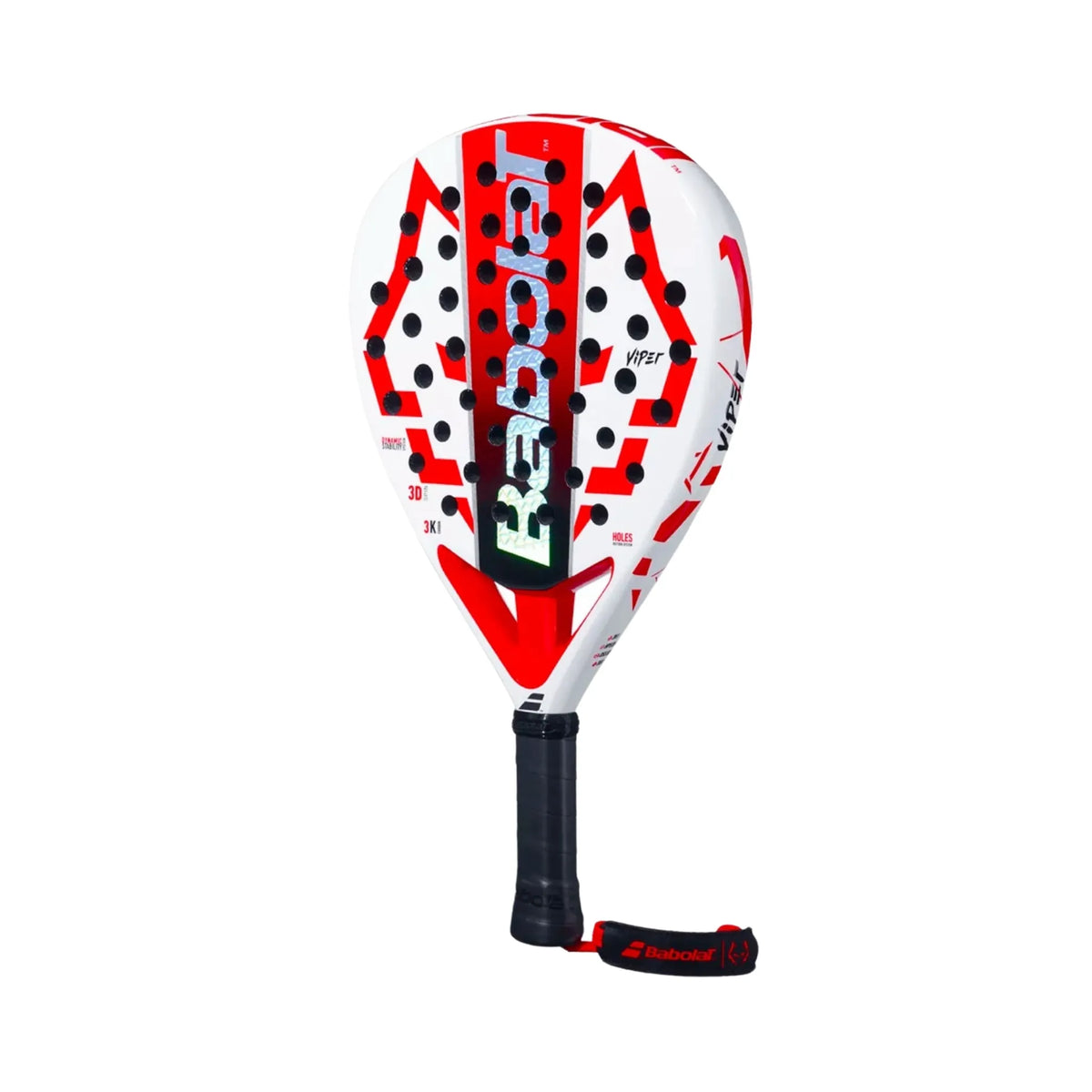 RAQUETE DE PADEL BABOLAT TECH VIPER JUAN LEBRON BRANCA 2025