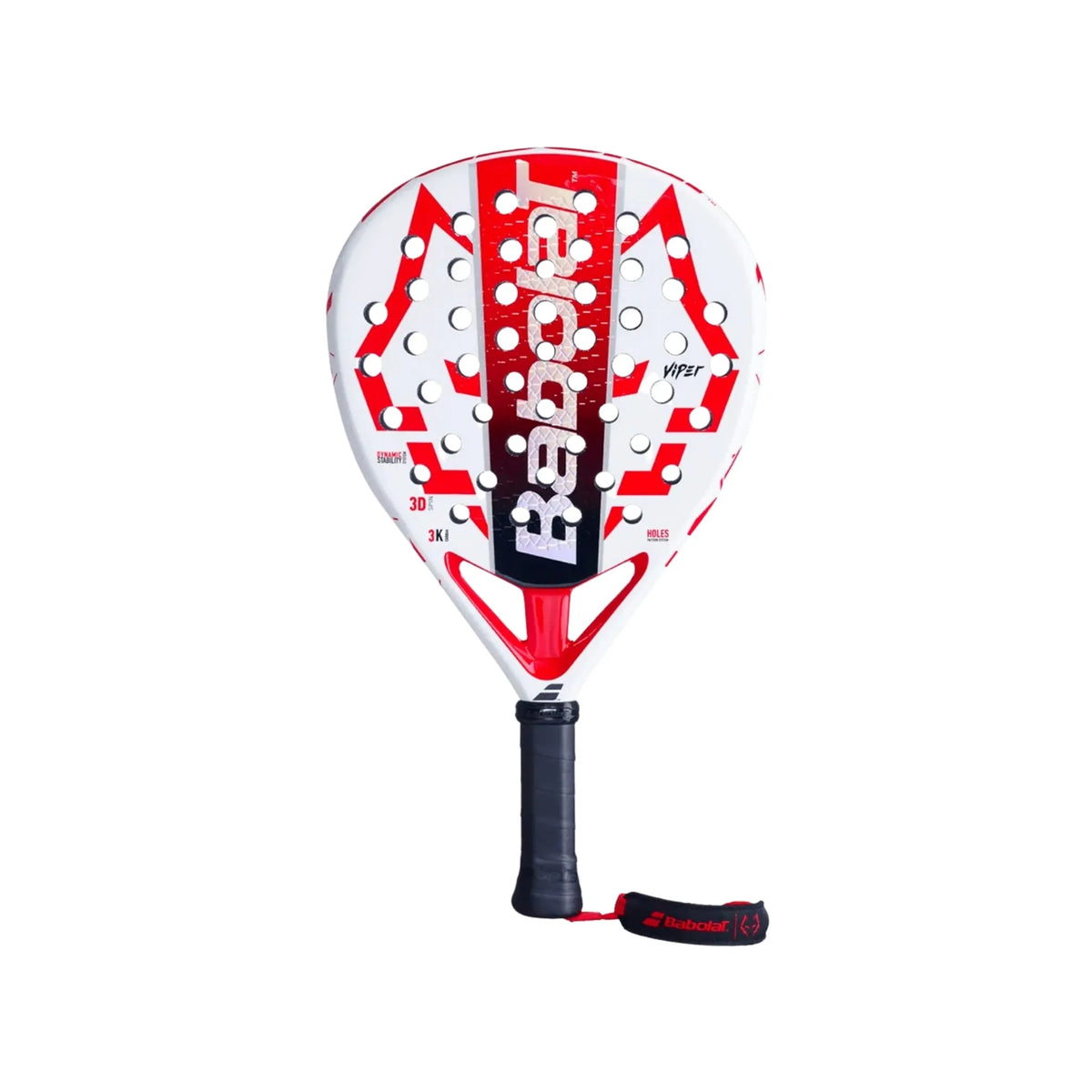 RAQUETE DE PADEL BABOLAT TECH VIPER JUAN LEBRON BRANCA 2025