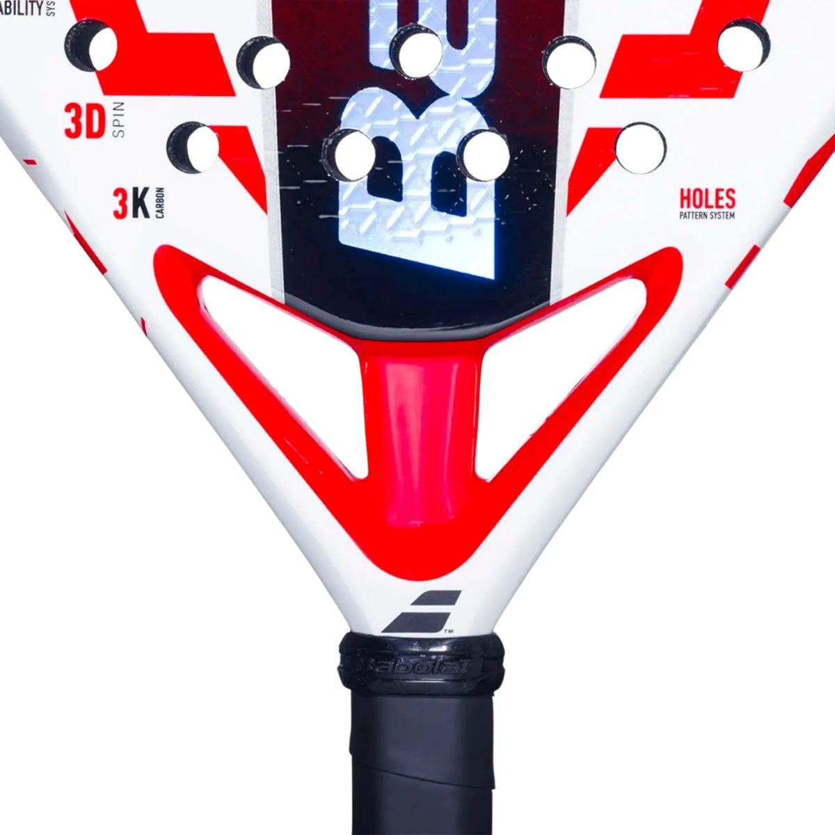 RAQUETE DE PADEL BABOLAT TECH VIPER JUAN LEBRON BRANCA 2025