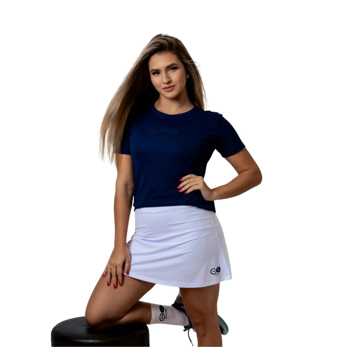T-SHIRT FEMININA GO PADEL BASICA DEEP SEA