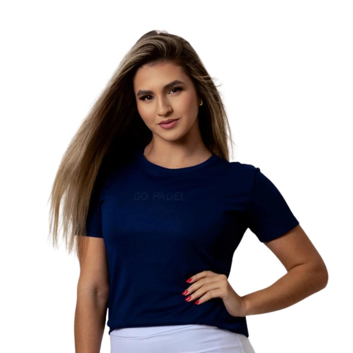 T-SHIRT FEMININA GO PADEL BASICA DEEP SEA