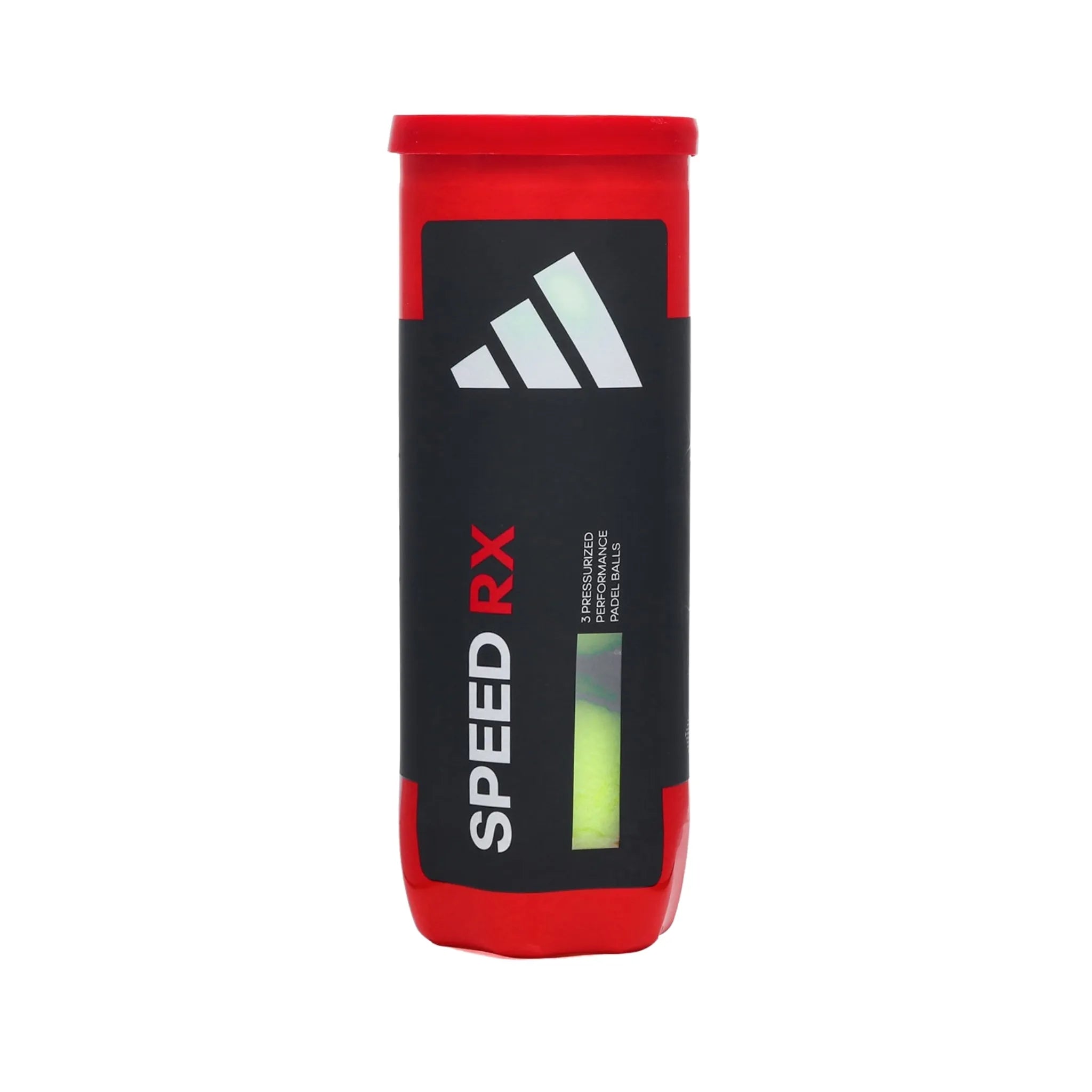 KIT BOLA ADIDAS SPEED RX TUBO x3+ OVERGRIP ADIDAS PERFURADO x3 BRANCO/PRETO