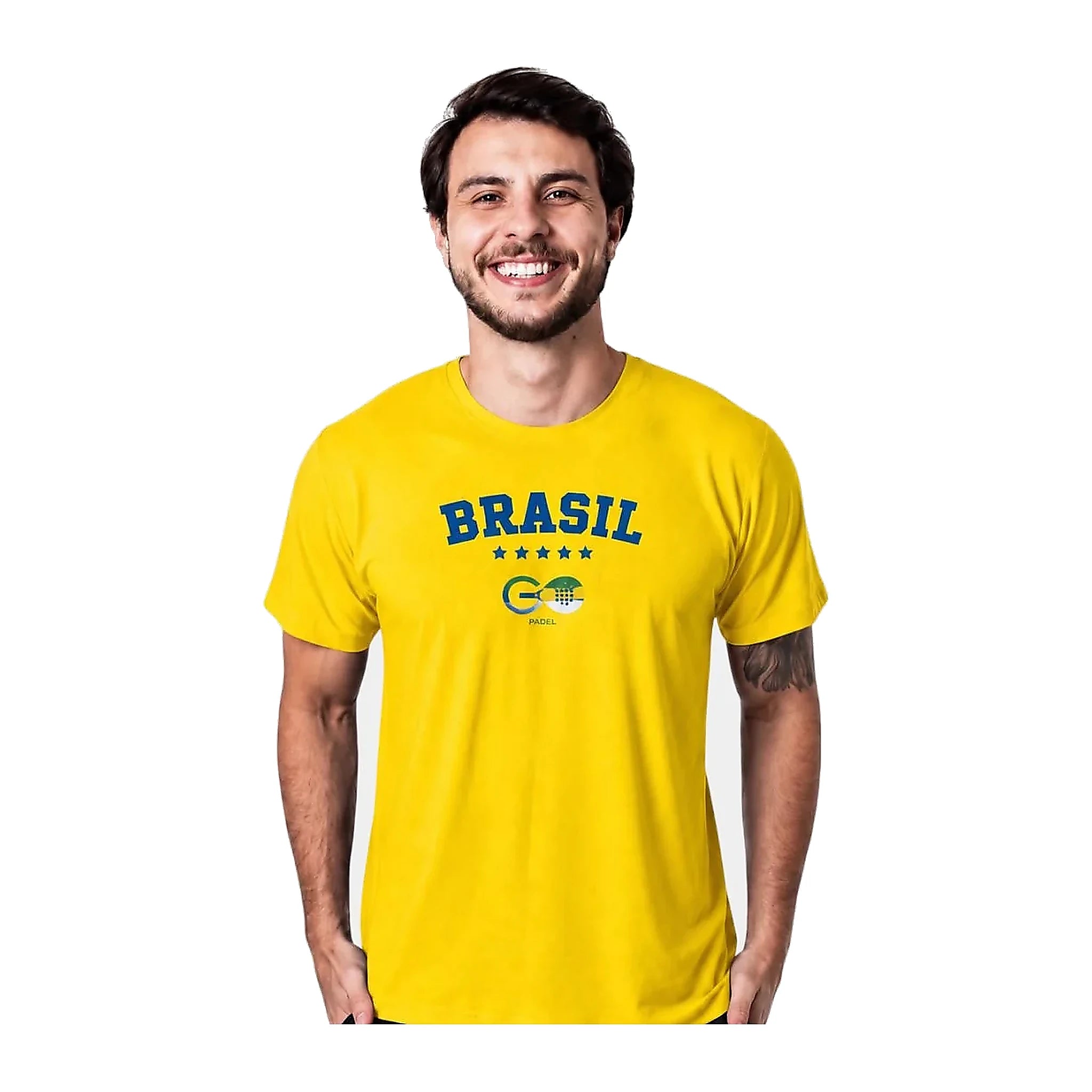 CAMISETA GO BRASIL UNISSEX AMARELA