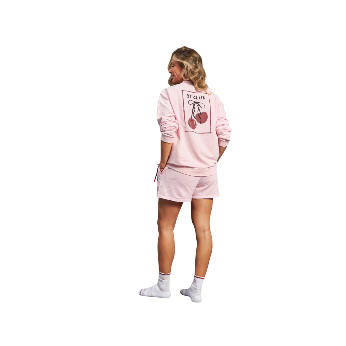 MOLETOM RETORRENS CHERRY CLUB FEMININO ROSA CLARO