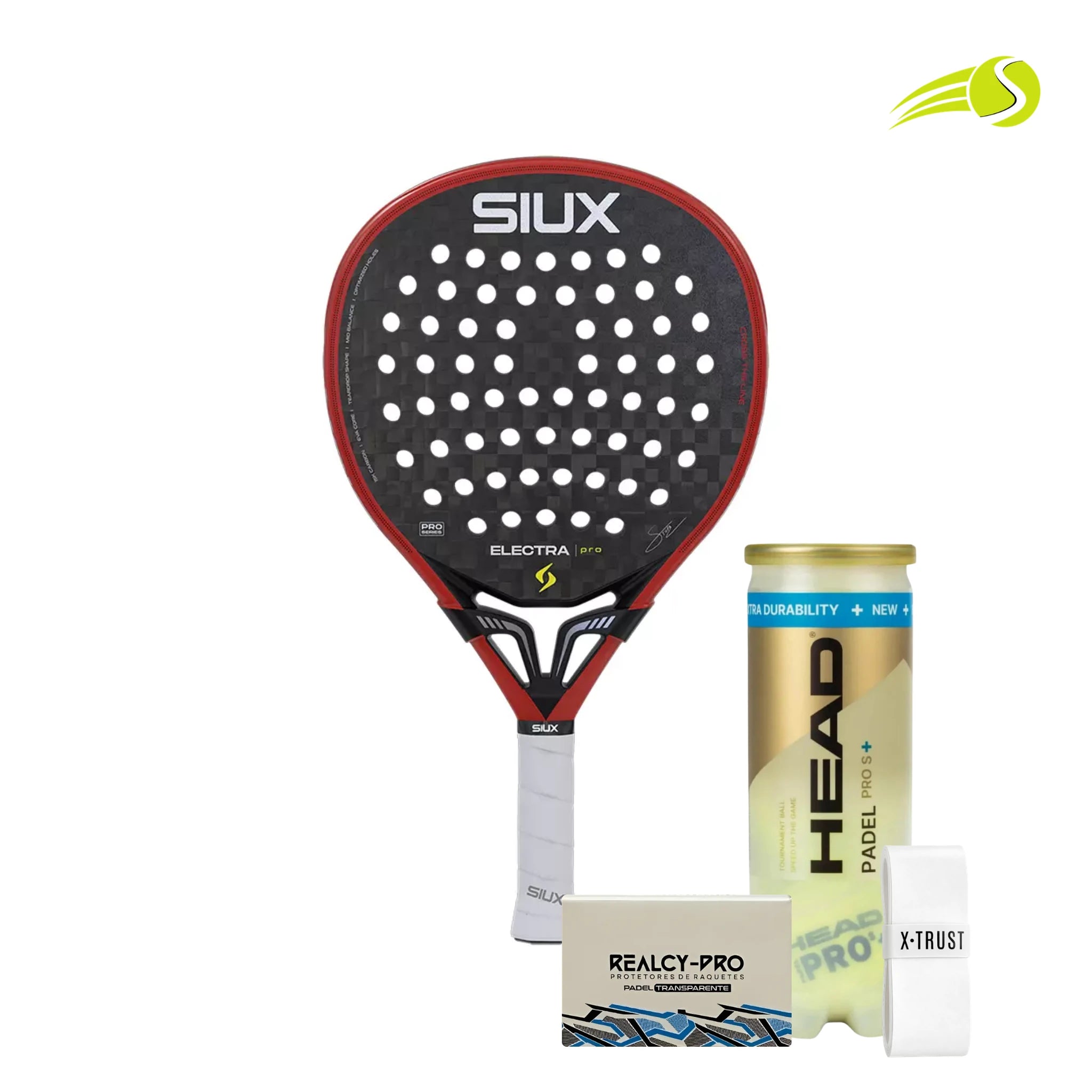 RAQUETE DE PADEL SIUX ELECTRA PRO FIRE RED 2026