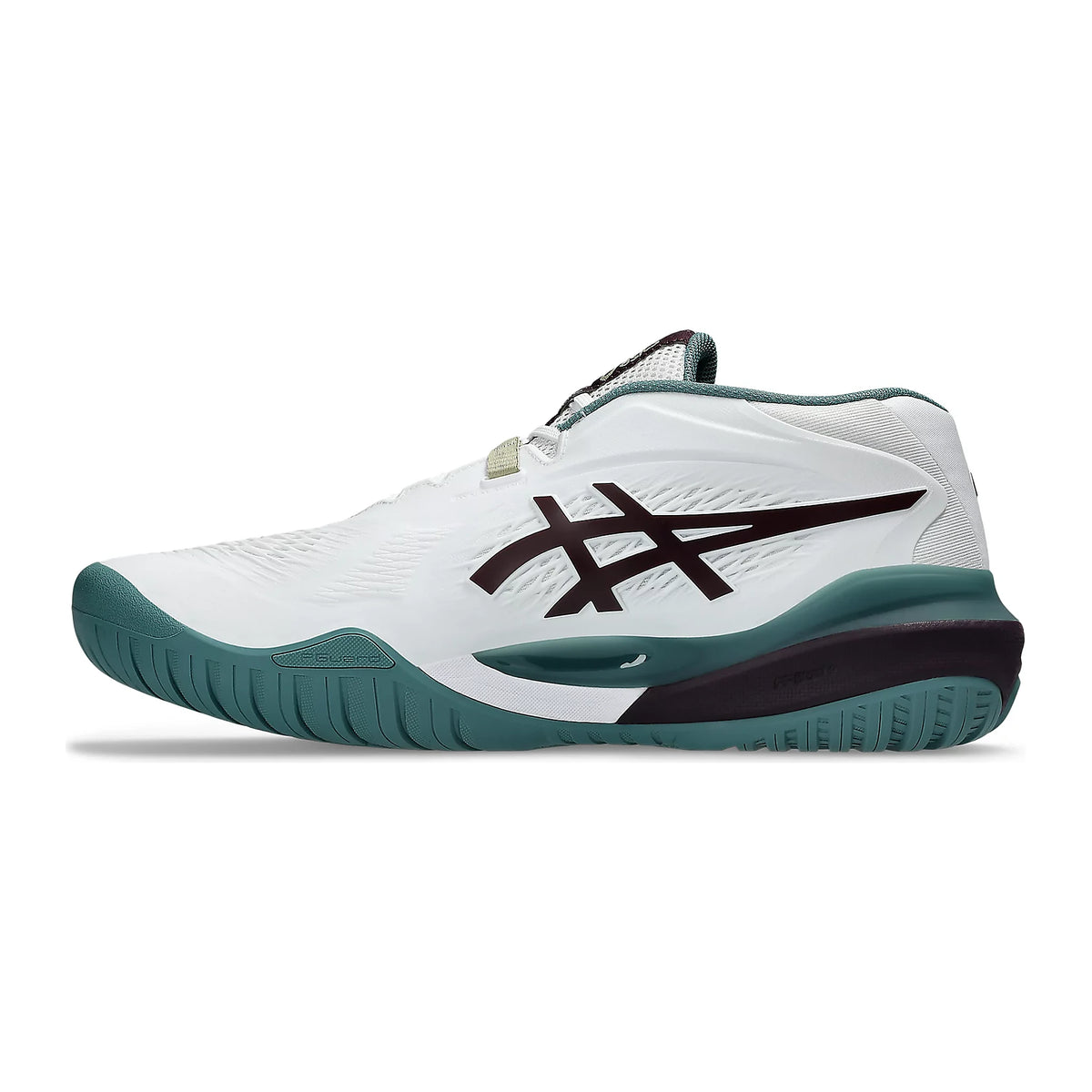 TENIS ASICS GEL-RESOLUTION X MASCULINO BRANCO VERDE ESCURO