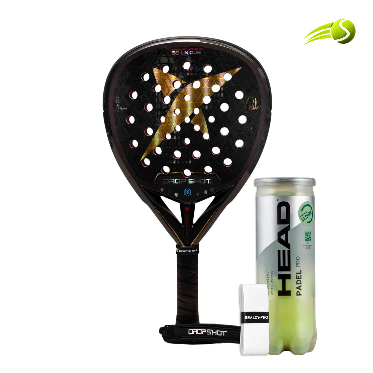 RAQUETE DE PADEL DROP SHOT CANYON PRO ATTACK 2.0 PABLO LIMA 2026