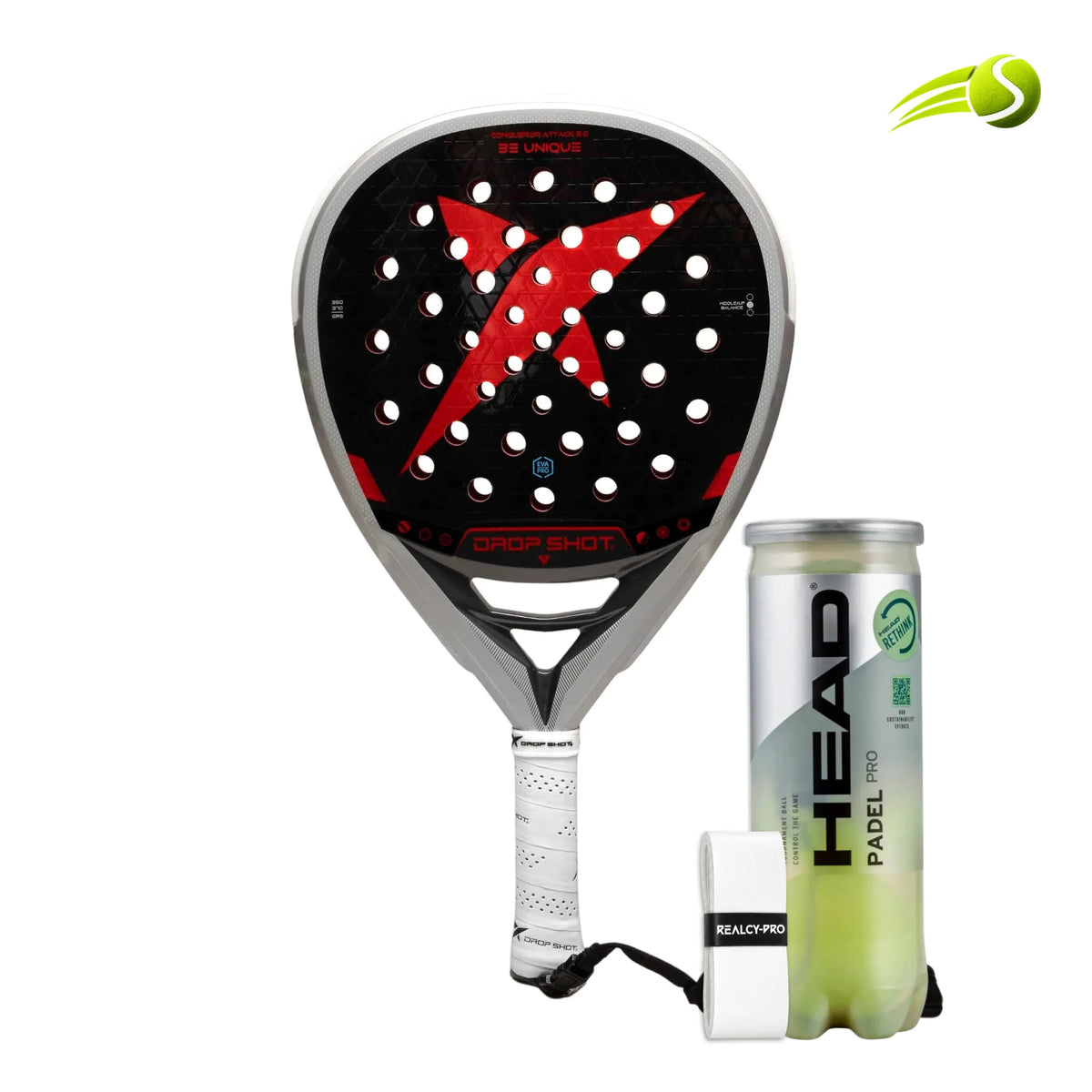 RAQUETE DE PADEL DROP SHOT CONQUEROR ATTACK 2.0 2026