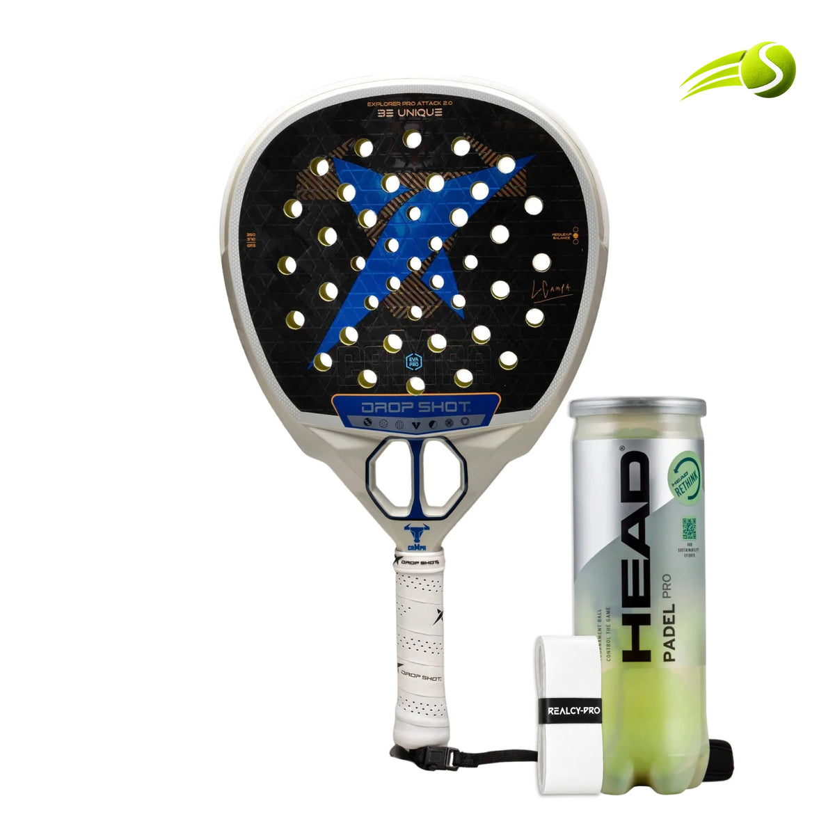 RAQUETE DE PADEL DROP SHOT EXPLORER PRO ATTACK 2.0 LUCAS CAMPAGNOLO 2026
