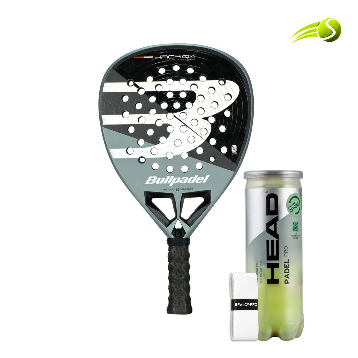 RAQUETE PADEL BULLPADEL HACK 04 2026 18K PAQUITO NAVARRO