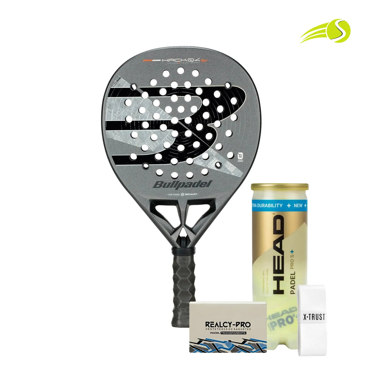 RAQUETE PADEL BULLPADEL HACK 04 HYBRID 2026 18K