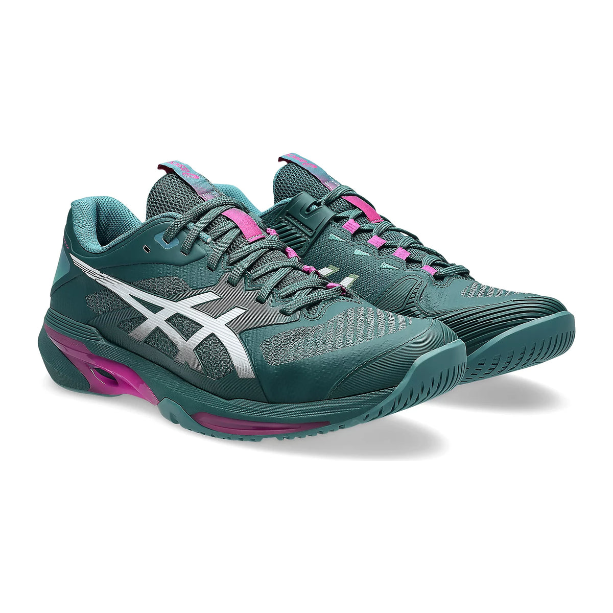 TENIS ASICS SOLUTION SPEED FF 4 MASCULINO VERDE ESCURO BRANCO