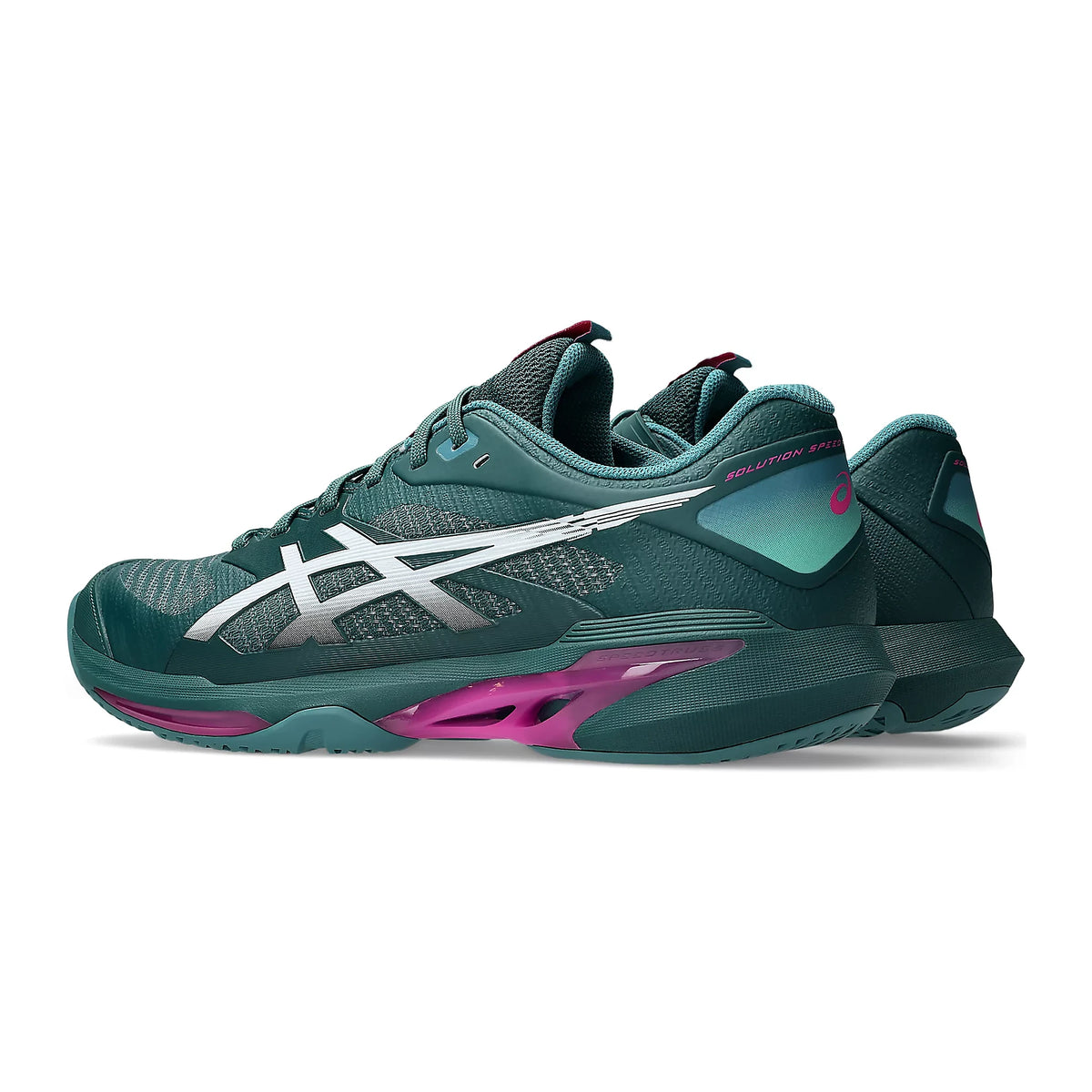 TENIS ASICS SOLUTION SPEED FF 4 MASCULINO VERDE ESCURO BRANCO