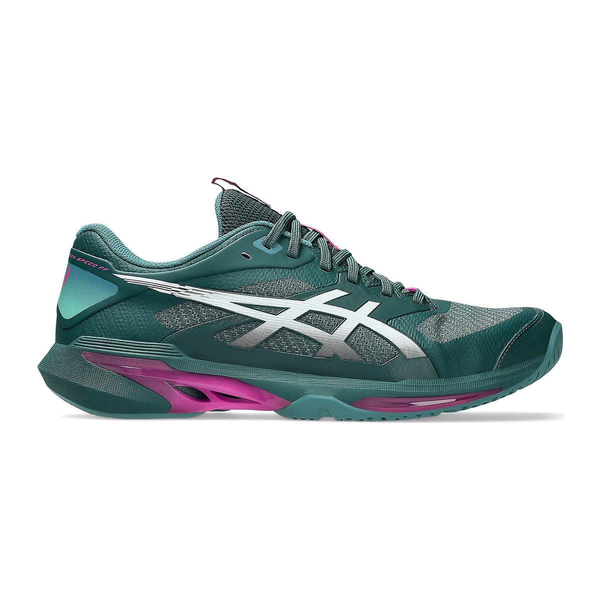 TENIS ASICS SOLUTION SPEED FF 4 MASCULINO VERDE ESCURO BRANCO