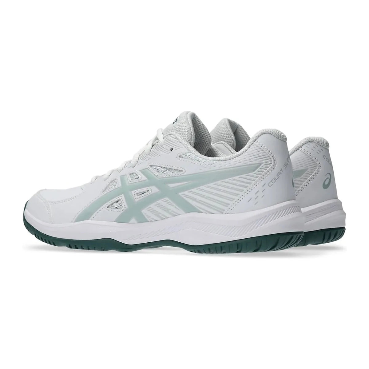 TENIS ASICS COURT SLIDE 4 MASCULINO BRANCO AZUL