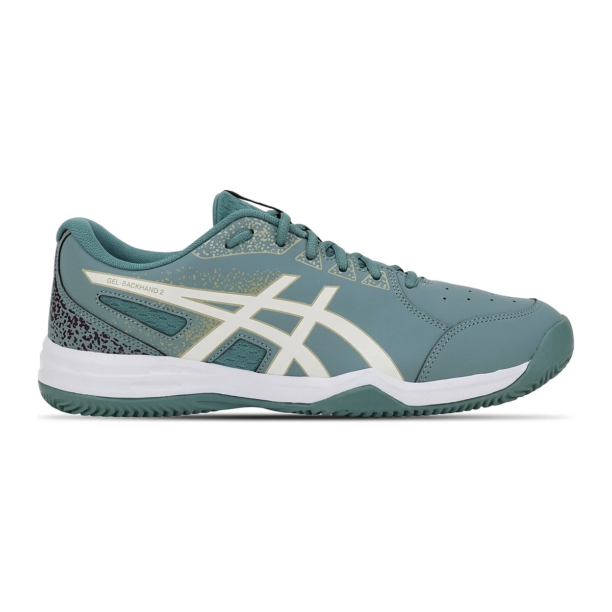 TENIS ASICS GEL-BACKHAND 2 CLAY MASCULINO VERDE PETRÓLEO CLARO