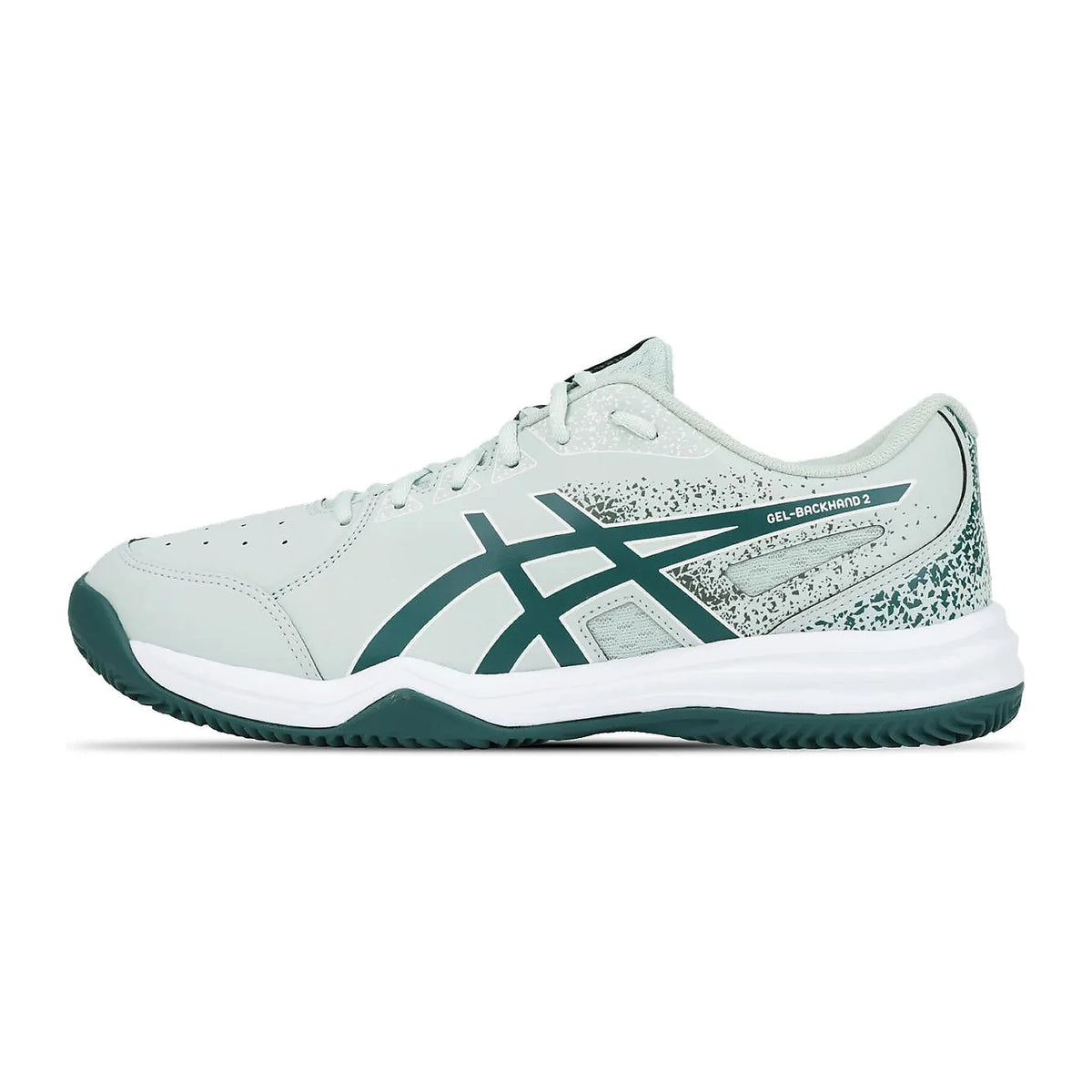 TENIS ASICS GEL-BACKHAND 2 SAIBRO MASCULINO VERDE AZUL