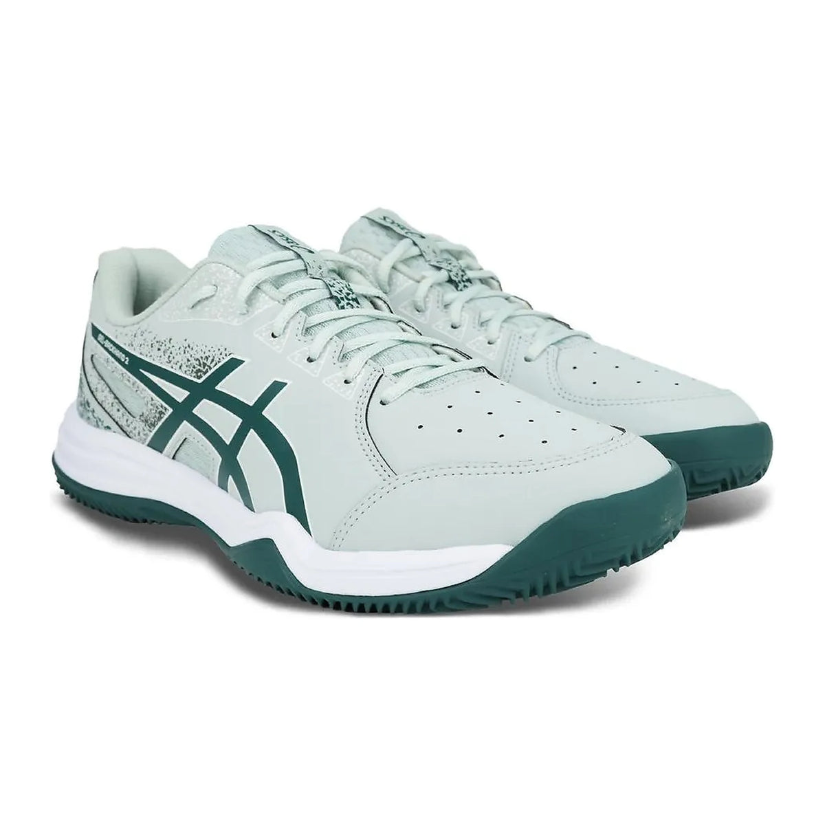 TENIS ASICS GEL-BACKHAND 2 CLAY MASCULINO BRANCO E VERDE AZUL