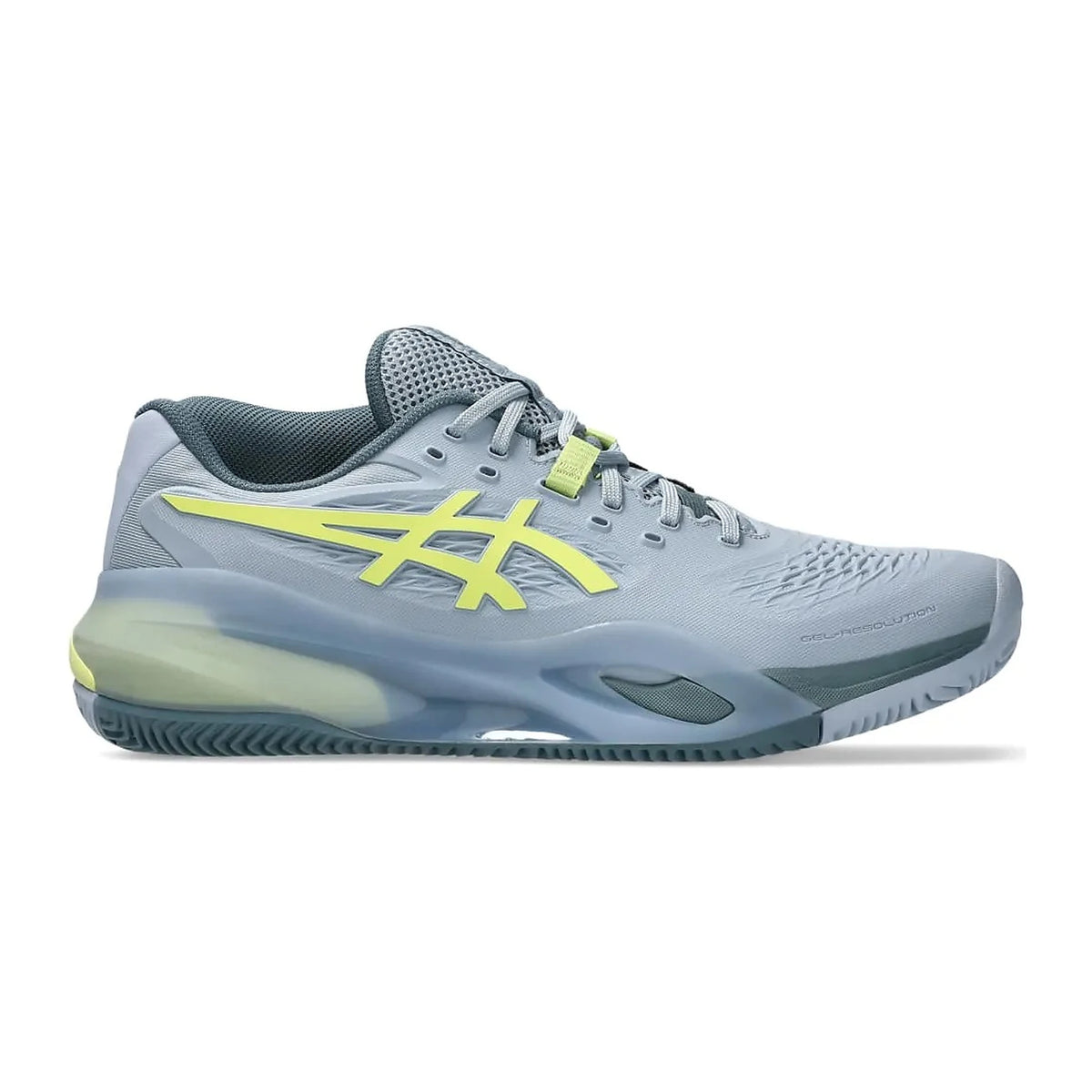 TENIS ASICS GEL-RESOLUTION X MASCULINO CINZA AZUL VERDE