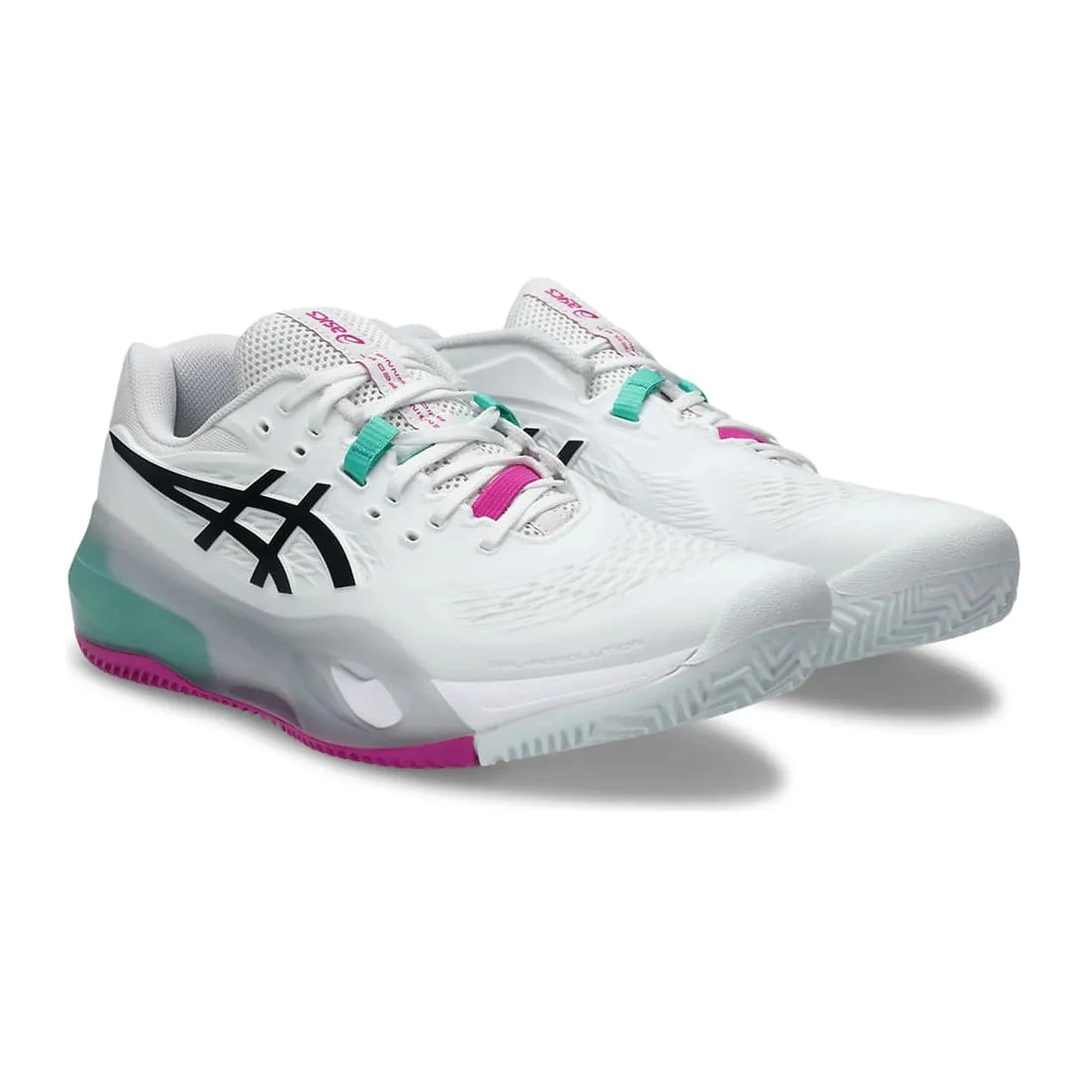 TENIS ASICS GEL-RESOLUTION X CLAY MASCULINO BRANCO VERDE