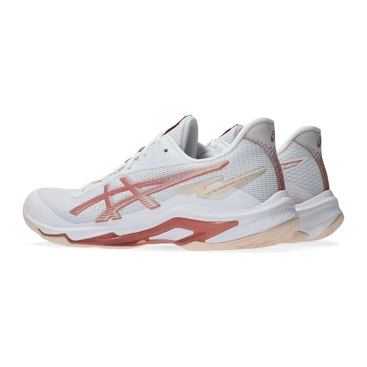 TENIS ASICS NETBURNER BALLISTIC FF 4 FEMININO BRANCO ROSA